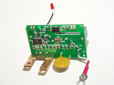 Single-phase electricity meter with counting device